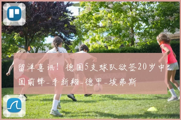 留洋喜讯！德国5支球队欲签20岁中国前锋_李新翔_德甲_埃弗斯